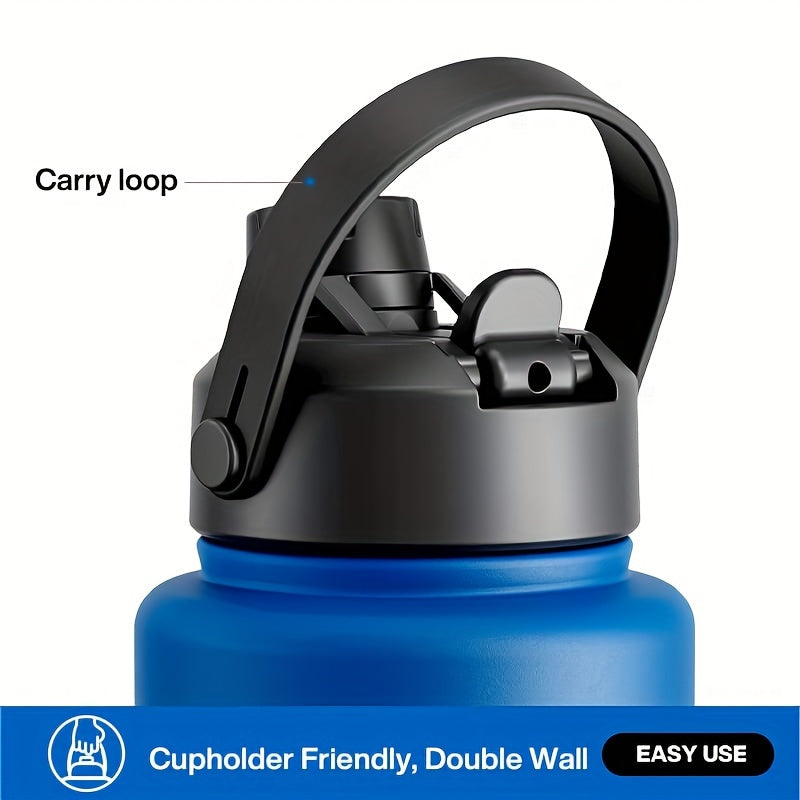 40oz Insulated Water Bottle with 2-in-1 Straw and Spout Lid, Keeps Cold for 24H, Leak-Proof, BPA-Free, Double Wall Stainless Steel Water Bottle for Sports, Gym, Travel, Office and School Eid Al-Adha Mubarak
