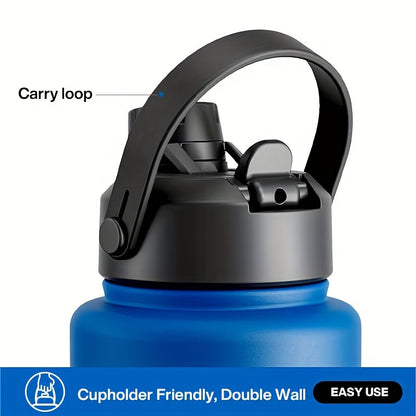 40oz Insulated Water Bottle With 2-in-1 Straw And Spout Lid, Keep Cold 24H, Leak-Proof, BPA-Free, Double Wall Stainless Steel Water Bottle For Sports, Gym, Travel, Office And School Eid Al-Adha Mubarak