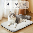 1pc Cozy Polyester Cat Bed with Non-Slip Bottom, Detachable Warm Pet Mat, Indoor & Outdoor Comfortable Cat Pad with Polyester Fiber Filling