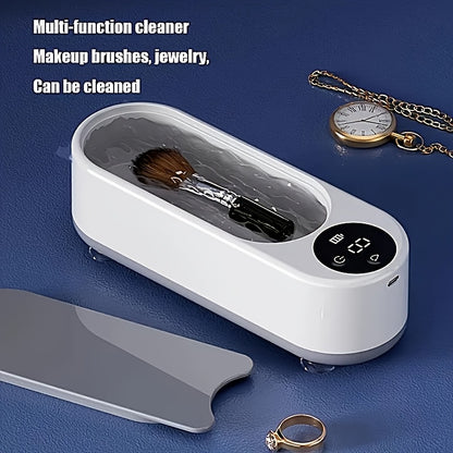Multifunctional Electric Sonic Cleaning Machine, Jewelry Automatic 360° Deep Cleaning Tool,Ultra-Portable, Usbcharging, High-Frequency Vibration, Easy to Clean Earrings, Rings, Necklaces, Glasses, Toothbrushes, Watches, Make