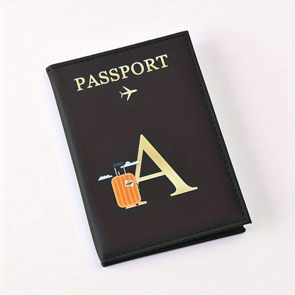Creative Color Printing Letter Faux Leather Multi-Functional Passport Holder SIM Card ID Holder