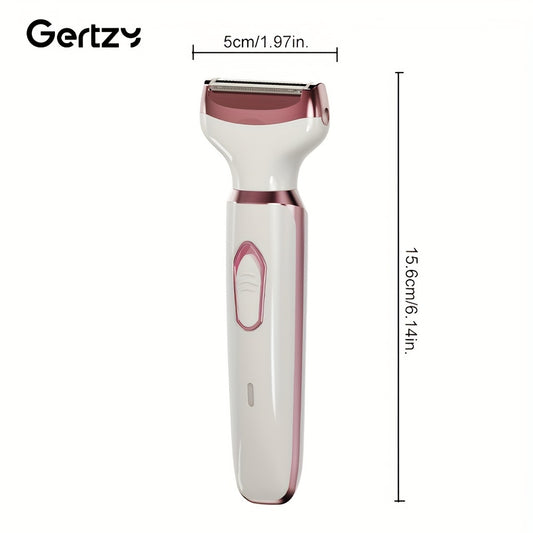 Afeitadora eléctrica recargable 4 en 1 para mujer: recortadora de rostro, nariz, piernas, axilas y línea del bikini. Kit de cuidado indoloro para uso en seco y húmedo. Portátil y recargable.