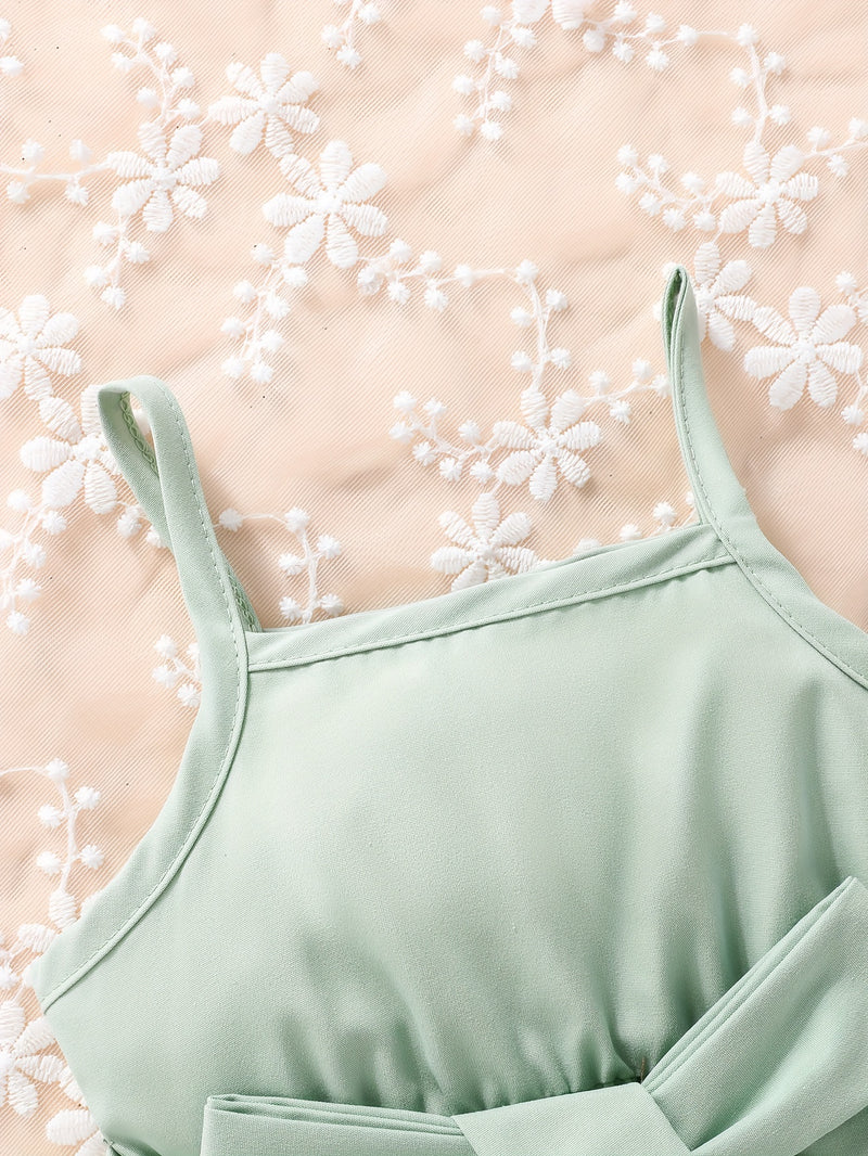 Baby Girls Fashion Button Long Sleeve Lapel Collar Coat + Bow Pleated Suspender Skirt Two-piece Set Outdoor Clothing