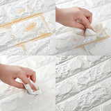 30pcs 3D Brick Wall Stickers, DIY Square Wall Decals, Easy Peel Stick Cleanable Cuttable, For Kitchen Living Room Bathroom Hallway, Plastic Ceiling Tiles Stickers, To Avoid Overall Damage During Transportation, Please Do Not
