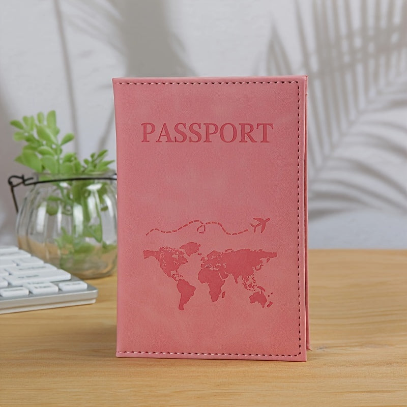 Minimalist Passport Holder, Document Holder, Men's Solid Color Card Wallet