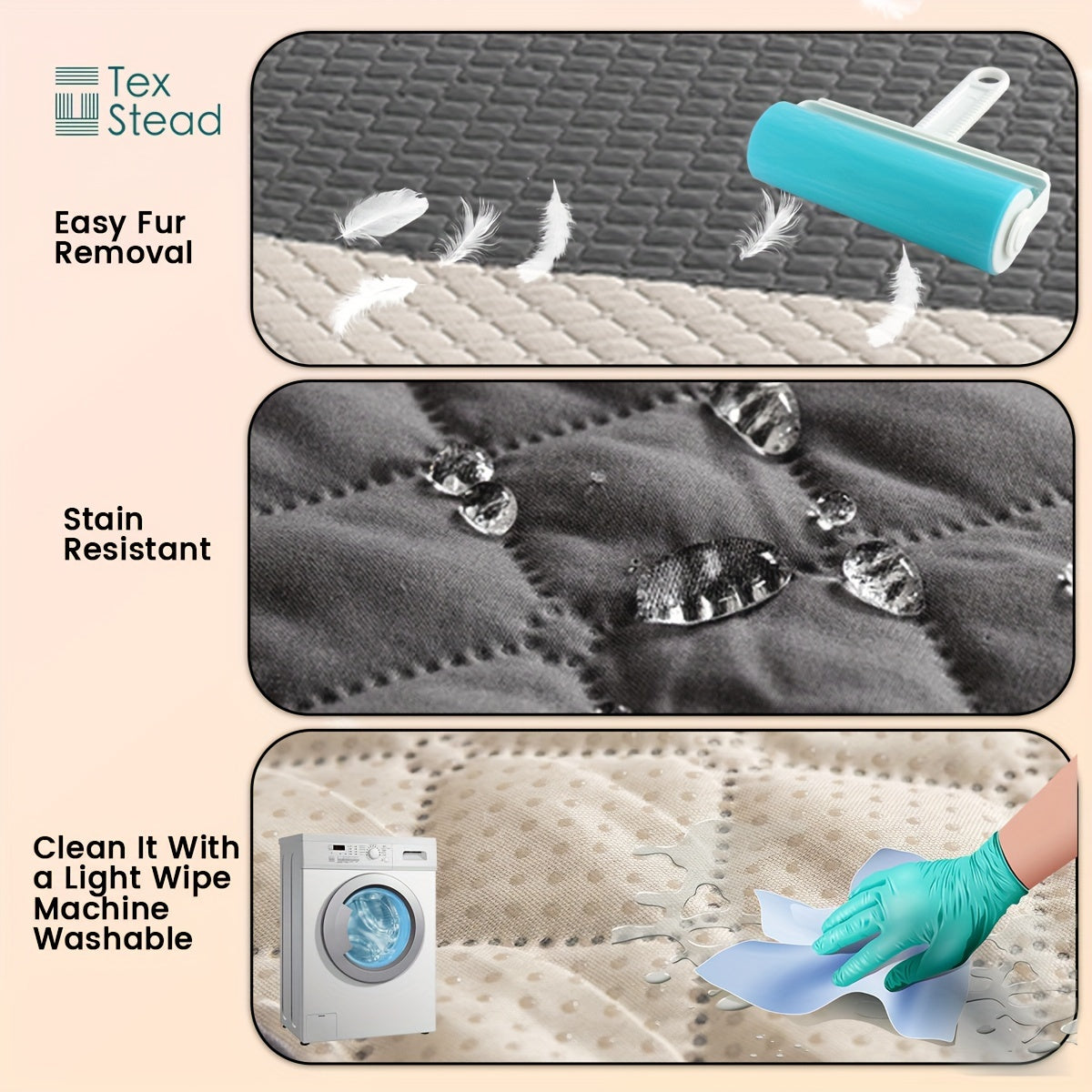 Waterproof &amp; Non-Slip Dog Bed Cover Mattress Cover And Pet Blanket Sofa Pet Bed Mat, Car Incontinence Mattress Protectors Furniture Couch Cover For Most Cats Dogs