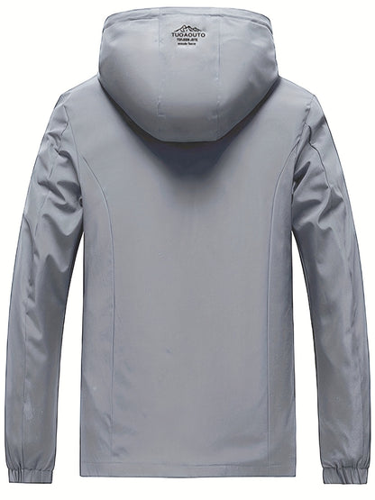 Chaqueta impermeable para hombre, ligera y resistente a la lluvia, ideal para senderismo, golf y viajes.