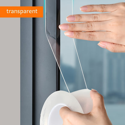 1 Roll of Heavy-Duty Window Windproof Tape - High Viscosity, Thick, Cloth-Based, Waterproof, and Cold Water Resistant for Sealing Gaps and Cracks - 19.99meter Long, Leaves No Traces, Ideal for Winter