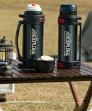 NRMEI Large Stainless Steel Insulated Water Bottle - 1L/2L/3L Capacity, Portable & Durable for Outdoor Activities, Travel, and Construction Sites