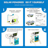 STEM 13-in-1 Solar Power Robots Creation Toy, Educational Experiment DIY Robotics Kit, Science Toy Solar + Battery Powered 2 Modes Building Robotic Set Kids To Build, Halloween, Christmas Gift