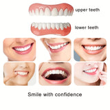 Durable &amp; Adjustable Dental Veneers - Comfort Fit, Easy-Clean &amp; Stain-Resistant False Teeth Accessories for Everyday Use