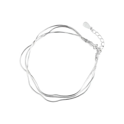 925 pulseira de prata esterlina para mulheres, braceletes simples, joias coreanas, moda quente