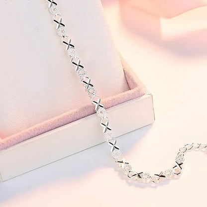 Pulsera de plata de ley 925 para mujer, cadena para bodas, fiestas, hermosos regalos de joyería, varios estilos, moda, alta calidad 