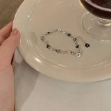 925 Sterling Silver Zircon Bracelets for Women Sweet Girls Sparkling Charm Delicate Chain Gift Jewelry Fashion 