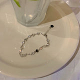 925 Sterling Silver Zircon Bracelets for Women Sweet Girls Sparkling Charm Delicate Chain Gift Jewelry Fashion 