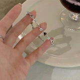 925 Sterling Silver Zircon Bracelets for Women Sweet Girls Sparkling Charm Delicate Chain Gift Jewelry Fashion 