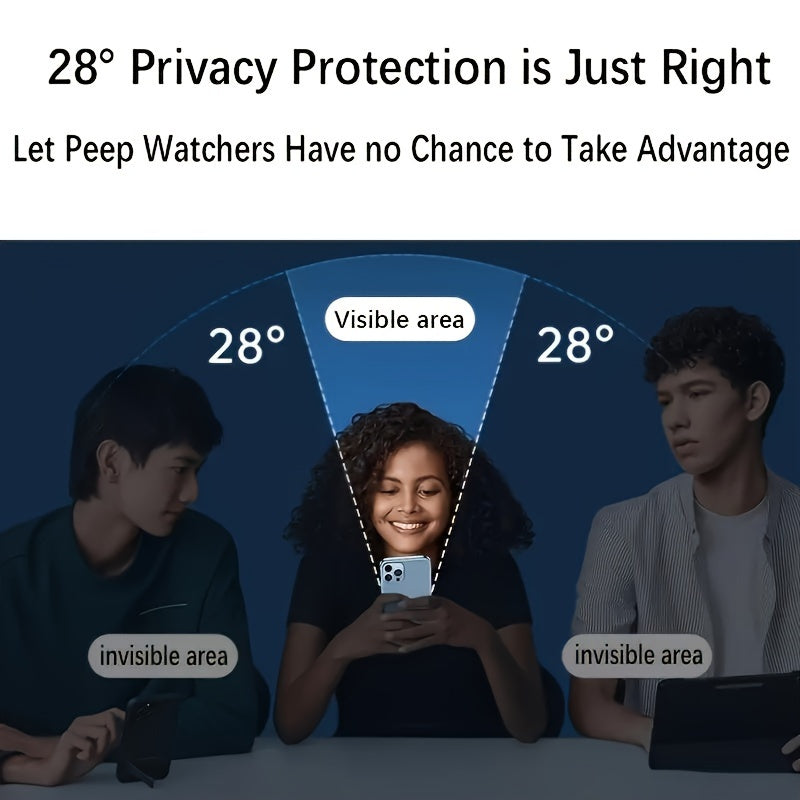 3 protectores de pantalla de privacidad para iPhone 11, 12, 13, 14 y 15 Pro Max, vidrio templado antiespía para iPhone 15 y 14 Plus