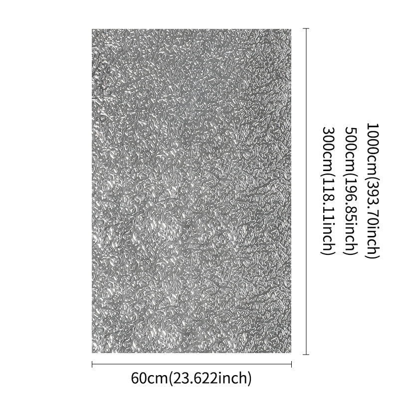 1 Roll Self-Adhesive Aluminum Foil Kitchen Stickers - Waterproof, Oil-Proof, High Temperature Resistant Wallpaper, Easy to Clean & Cut, Textured Surface for Cabinets, Stoves, and Countertops, Stove Area Cover | Modern Kitchen