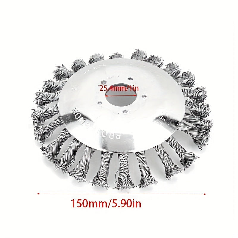 Heavy-Duty Steel Wire Trimmer Head - Ideal for Efficient Garden & Lawn Care, Metal Construction