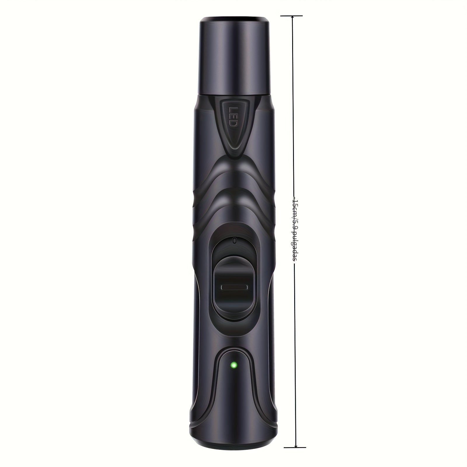Amoladora de uñas LED silenciosa para perros: recargable, indolora, con 2 velocidades y ruedas para razas grandes.