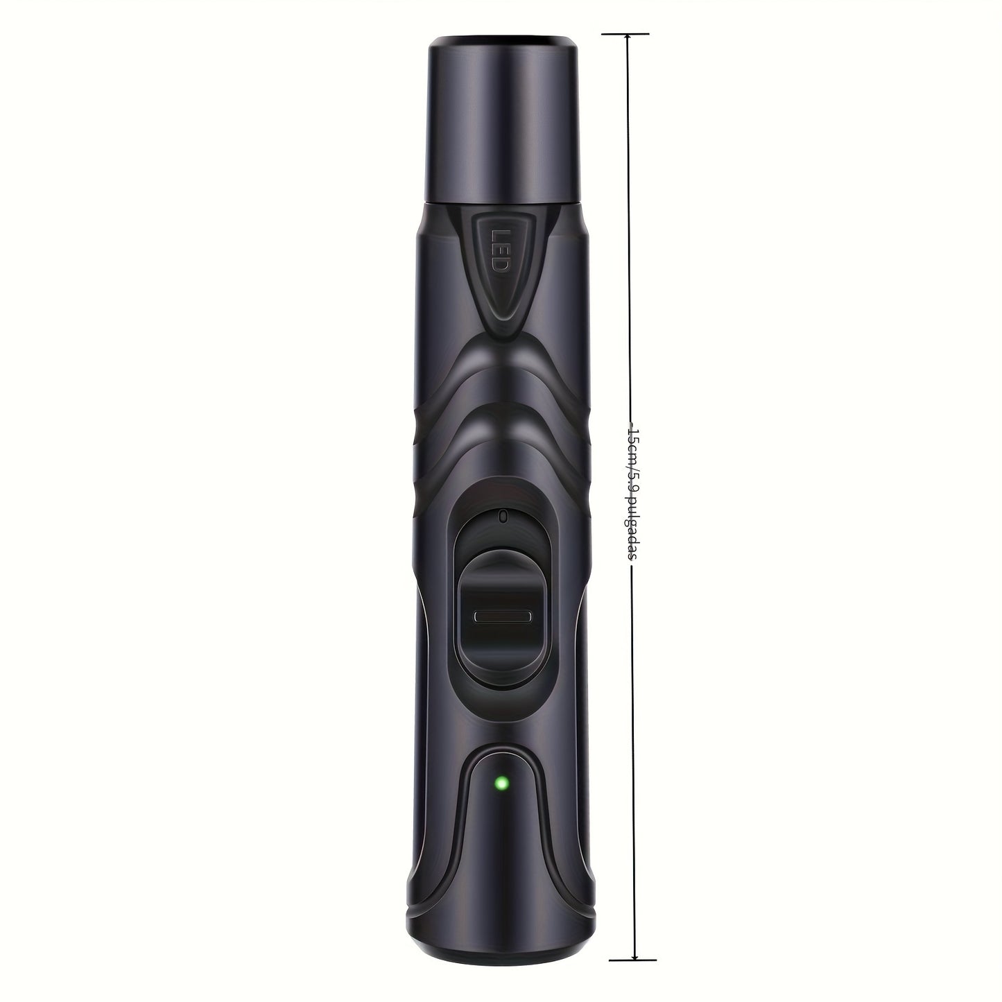 Quiet LED Dog Nail Grinder - Rechargeable, Painless Pet Nail Trimmer with 2 Speeds &amp; Wheels for Large Breeds