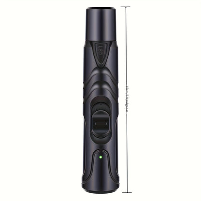 Quiet LED Dog Nail Grinder - Rechargeable, Painless Pet Nail Trimmer with 2 Speeds &amp; Wheels for Large Breeds