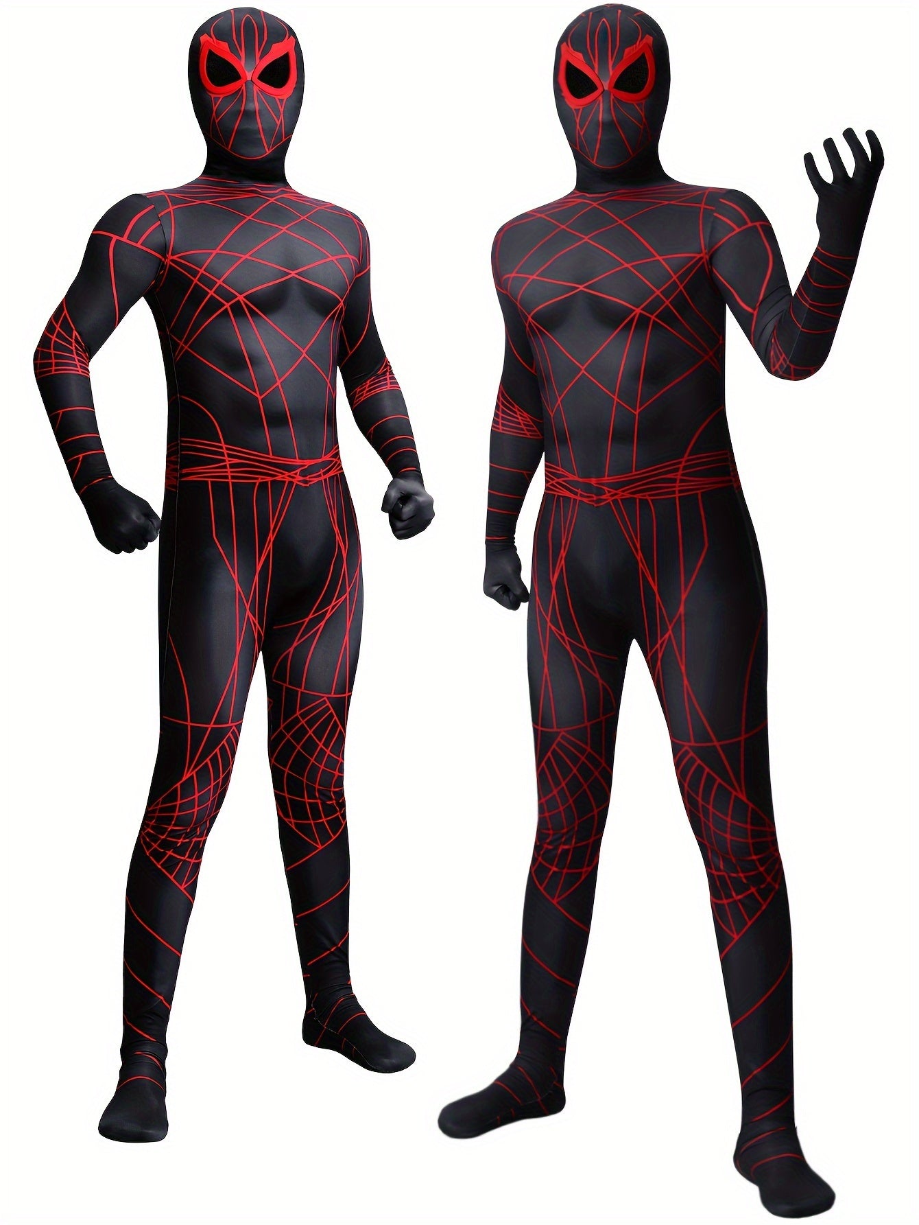 Mono de héroe enmascarado de imitación con estampado de rayas para niño, perfecto para cumpleaños, Halloween y fiestas de carnaval, juegos y actuaciones.
