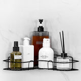 1pc Triangle Wall Mounted Shower Caddy Rack for Bathroom and Kitchen - Easy Installation, Convenient Storage, and Organization of Bathroom Accessories bathroom accessories Bath/Bathroom Accessories
