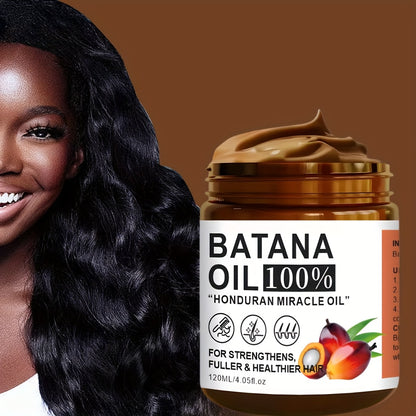 120ml Batana Oil Hair Care, Vitamin-Enriched, Moisturizing for Smooth, Repairable Hair, Suitable for All Hair Types,