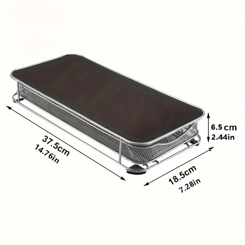1pc, Iron Coffee Capsule Storage Box, 40-Capsule Capacity, European Style, Nespresso Compatible, Kitchen and Coffee Machine Accessory Drawer, Home and Restaurant Use