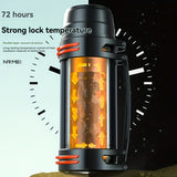 NRMEI Large Stainless Steel Insulated Water Bottle - 1L/2L/3L Capacity, Portable & Durable for Outdoor Activities, Travel, and Construction Sites