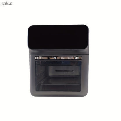 1pc Gmbin Electric Air Fryer Oven, 9L Large Capacity, 1350W Power, ABS Material, 220-240V European Standard Plug, Intelligent Multifunctional Fryer with Visible Cooking Window, No Deep Frying Required