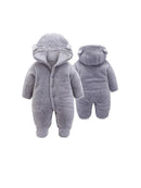 Abrigos de invierno unisex para bebés, mono con capucha para recién nacidos, monos de nieve, aptos para uso en interiores y exteriores.