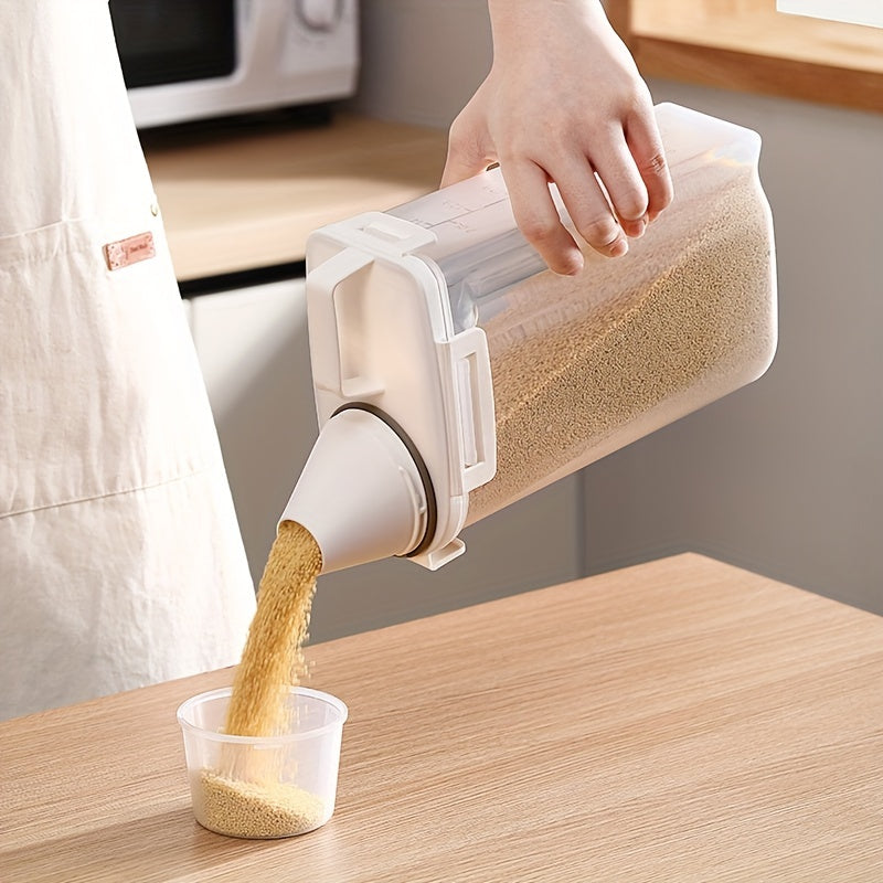 Caja sellada a prueba de insectos y humedad para granos, frutos secos, harina y arroz. Organizadores y despensas de cocina. Accesorios de cocina. Caja portátil a prueba de fugas con tapa para almacenar alimentos.