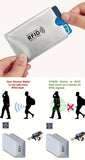 10 protectores de tarjetas RFID: blindaje avanzado, diseño antideslizante seguro, cubiertas de aluminio duraderas con bloqueo NFC para tarjetas de identificación y bancarias, material plástico, suministros de oficina diarios.