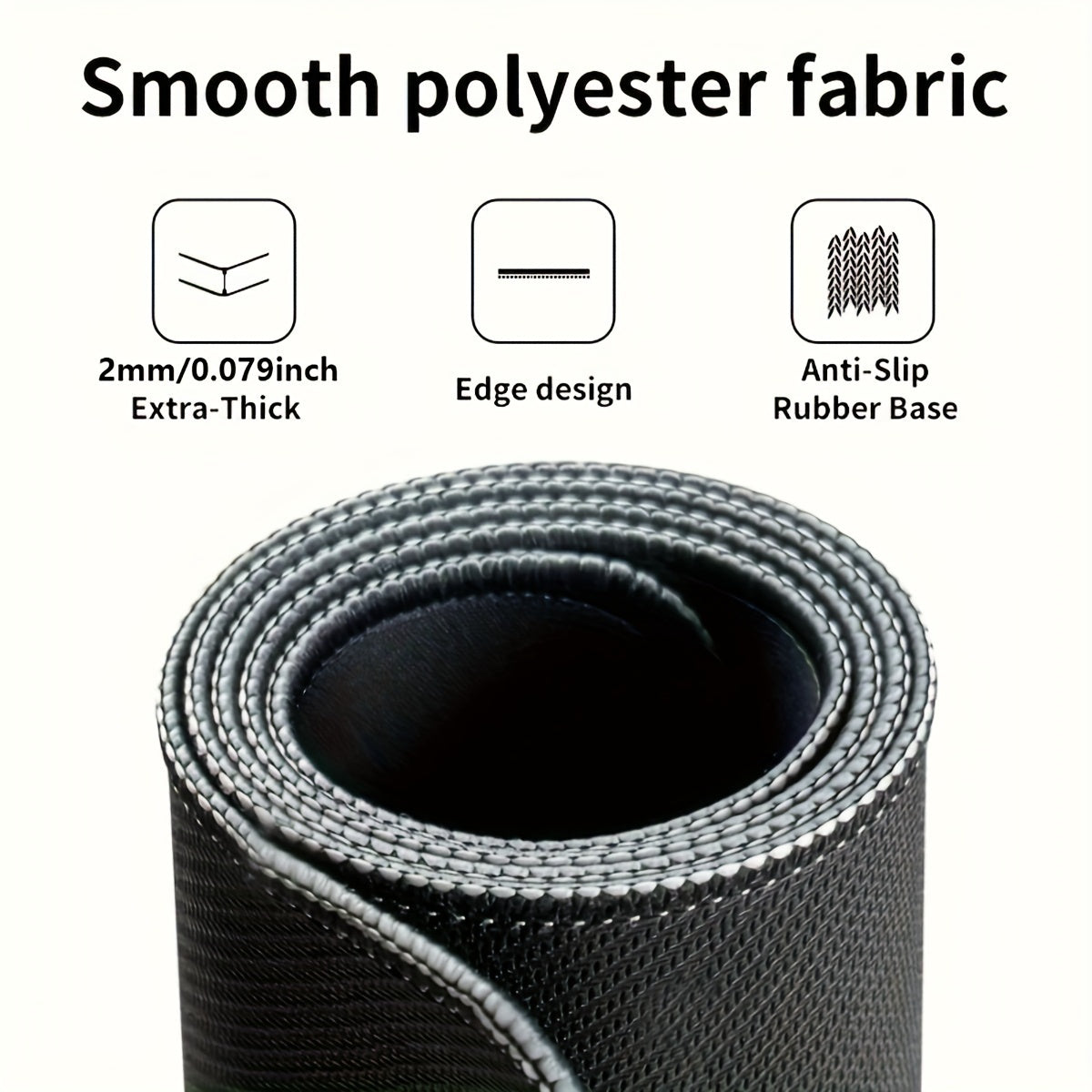 Water-Resistant Large Gaming Mouse Pad with Stitched Edges, 1PC Extended Thick Rubber Desk Mat with Non-Slip Base, Washable Mousepad