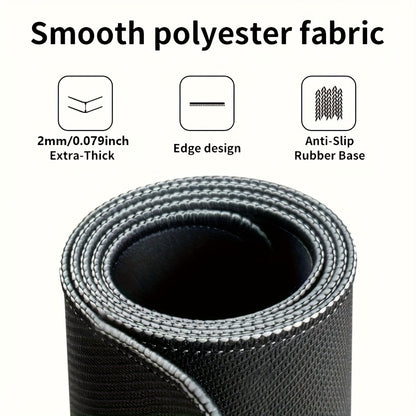 Water-Resistant Large Gaming Mouse Pad with Stitched Edges, 1PC Extended Thick Rubber Desk Mat with Non-Slip Base, Washable Mousepad