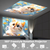 Proyector Magcubic Hy300 4K con enchufe europeo, Android 11, doble wifi, 6.260 ANSI, Allwinner H713, inalámbrico, 5.0, 1080P, 1280 x 720P, para cine en casa y exteriores.