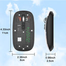 Ratón inalámbrico recargable ambidiestro XNOIK - Óptico, batería de 400 mAh, conectividad inalámbrica y de 2,4 G, clic silencioso, compatible con múltiples dispositivos (Macbook Pro, portátil, PC) - Temática de deportes electrónicos y tecnología
