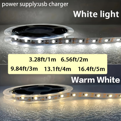 [Top-Rated] USB-Powered 2835 LED Strip Lights with Motion Sensor - Perfect for Bedroom, Kitchen & Closet Decor | No Battery Needed, Ideal for Christmas Parties