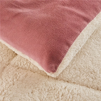 Reversible Plaid Comforter - Contemporary All-Season Quilted Duvet Insert with Box Stitch, Ultra Soft Milk Velvet Fabric, Medium Weight Polyester Fill, Machine Washable, Multipurpose - Available in 9 Sizes, Christmas Present