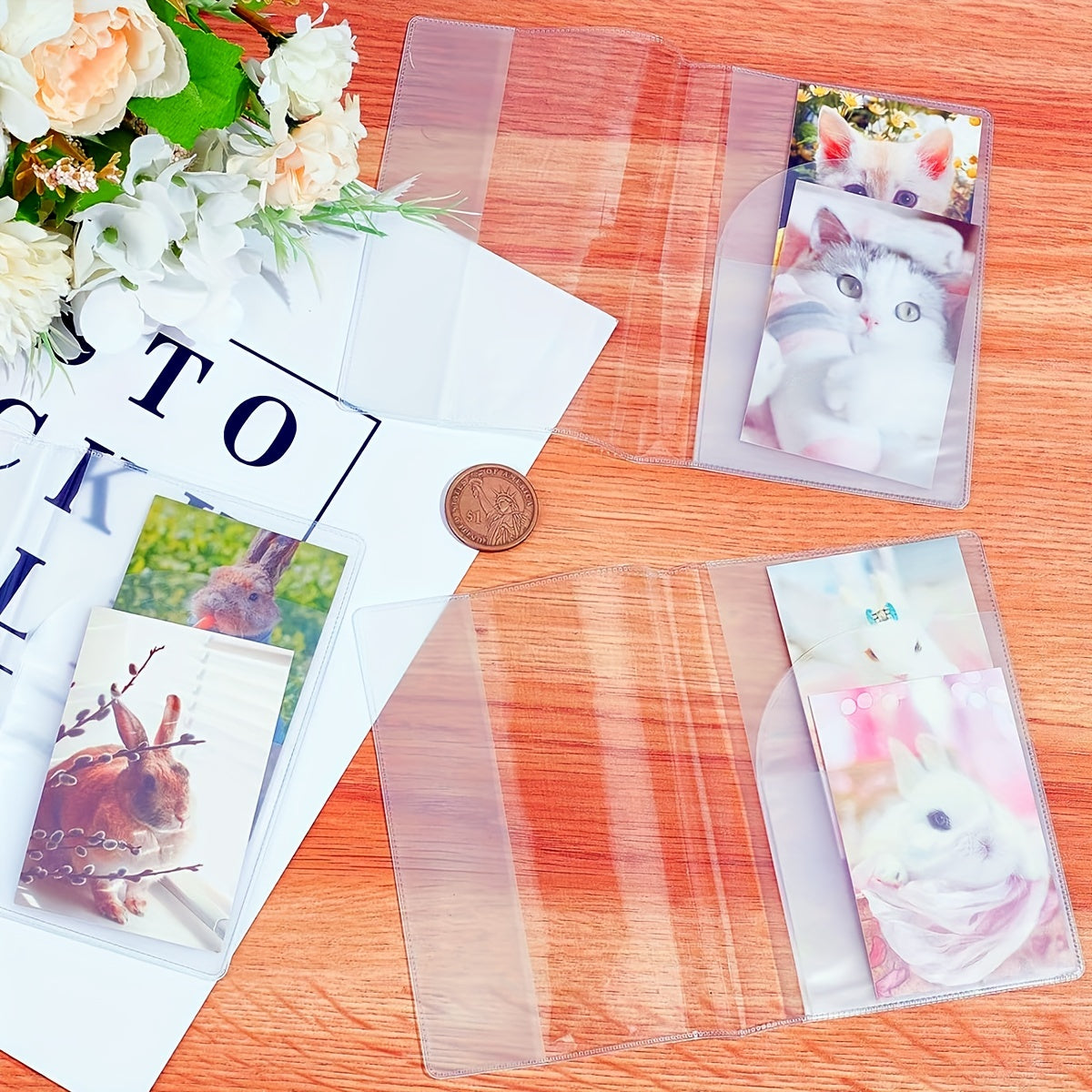 Frosted Clear Passport Cover, Transparent PVC Passport Holder, Creative Travel Certificate Document Organizer