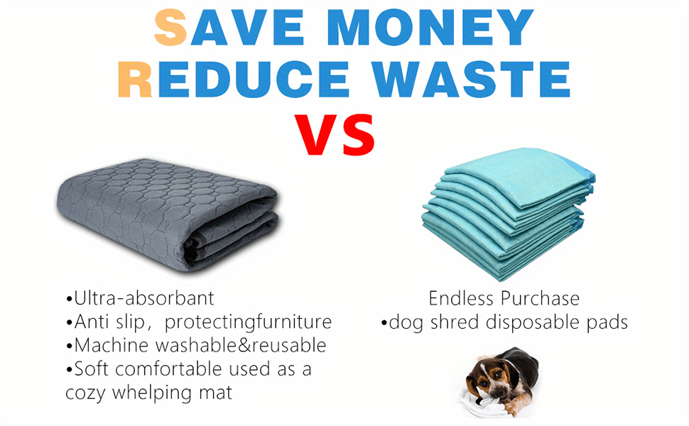 Almohadilla antideslizante y reutilizable para orinar de perros: alfombrilla absorbente para mascotas para perros y gatos: ¡perfecta para entrenamiento!
