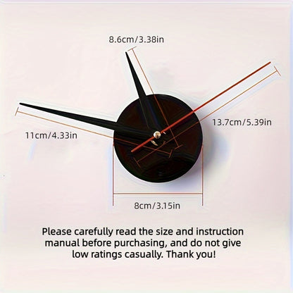Nordic Style Living Room Wall Clock, DIY Silent Self-adhesive Wall Clock Decoration, Simple Cover Decoration Clock, Silent Digital Wall Sticker Clock, Acrylic Creative Clock, Living Room Bedroom Wall Sticker Creative Clock (b