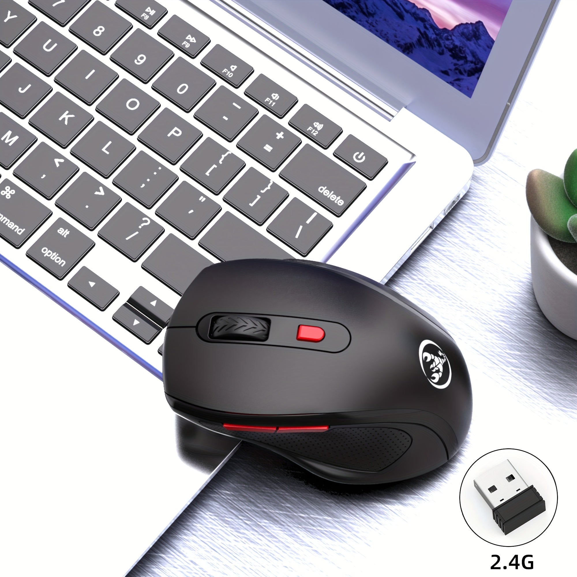 HXSJ - T67 Office Wireless Mouse, 2.4 G Wireless Connection For Birthday/friend Gift