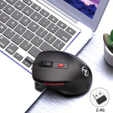 HXSJ - T67 Office Wireless Mouse, 2.4 G Wireless Connection For Birthday/friend Gift