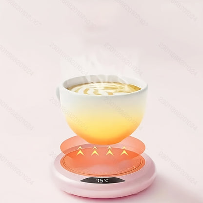 USB-Powered Electric Coffee Mug Warmer - Rapid Heating, Multi-Functional Thermal Coaster for Hot Beverages, Ideal for Home & Office Use, Coffee Warmer for Desk, Temperature, Water Bottle, Milk, Hot Chocolate