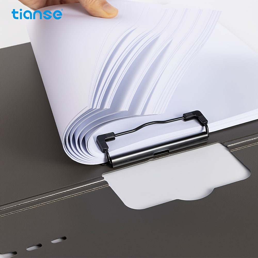 1/4/6pcs TIANSE Clipboard Folder, A4 Size File Folder Clipboards Single Clip, 100 Sheet Capacity, Waterproof Material, Portable File Storage for Nurses, Office, School, Home, Meeting