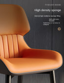 UVR Light Luxury Exquisite Dining Chair Nordic Modern Simple High-grade Cushion Thickened Comfortable Backrest Chair Household