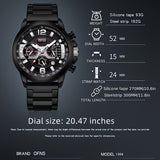 Reloj de moda popular OFNS para hombre, cronógrafo, resistente al agua hasta 50 metros, con calendario y luz nocturna, regalo para las fiestas.